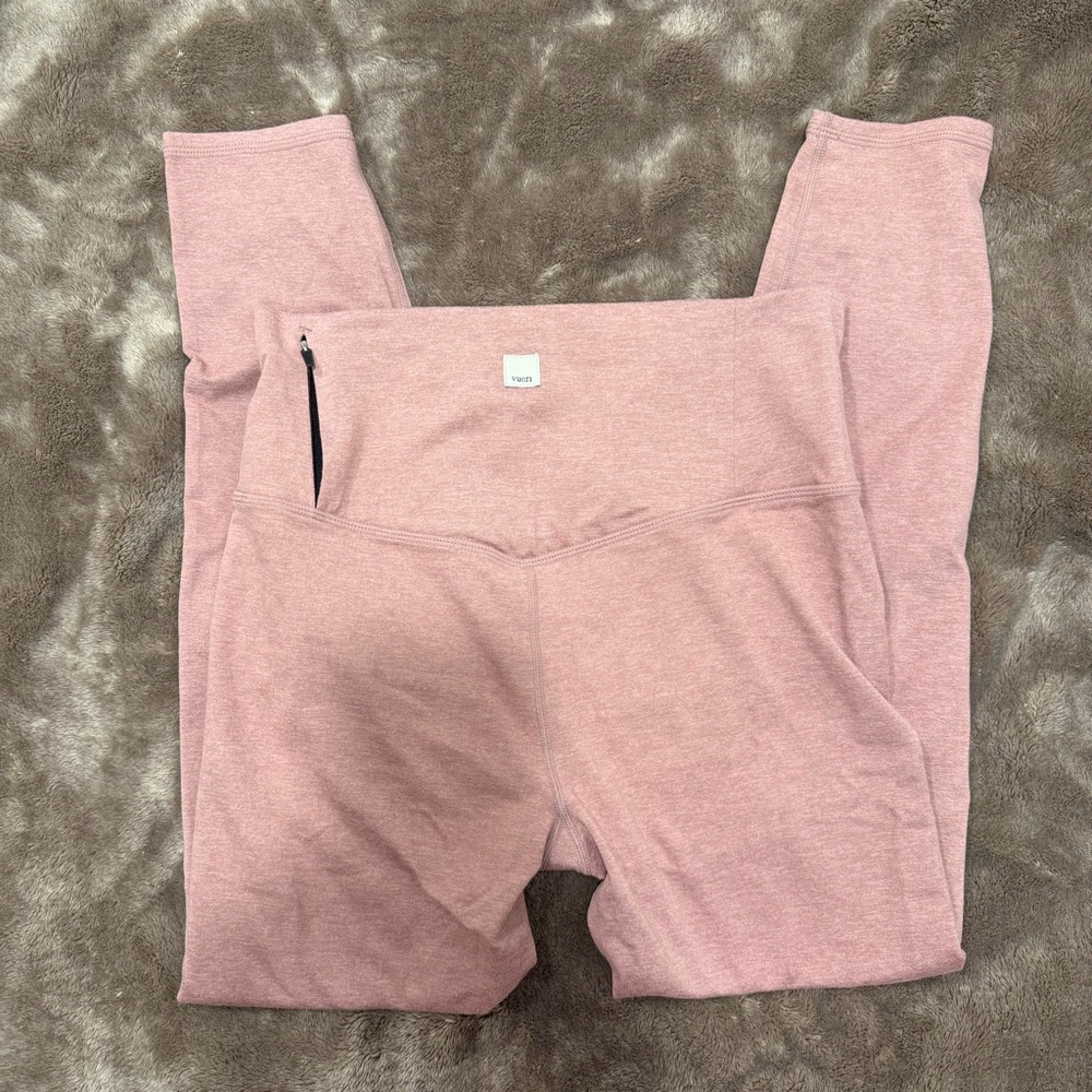 Vuori Clean Elevation leggings in pink heather